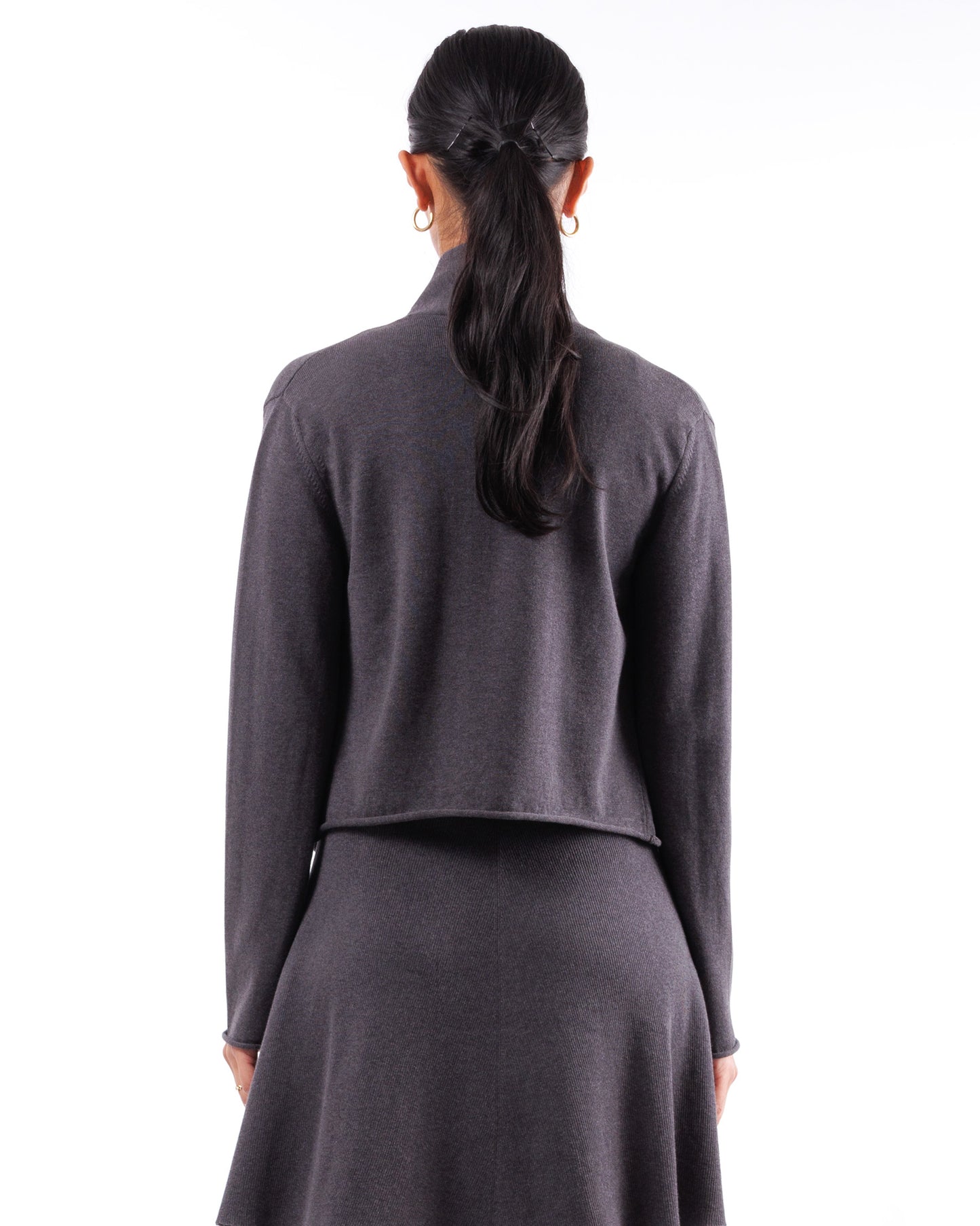 #807 Shawl collar jacket organic cotton