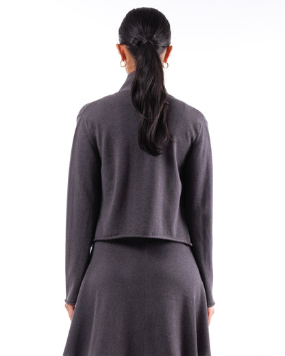 #807 Shawl collar jacket organic cotton