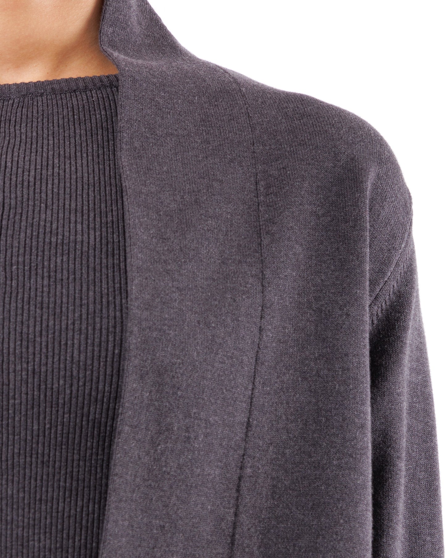 #807 Shawl collar jacket organic cotton