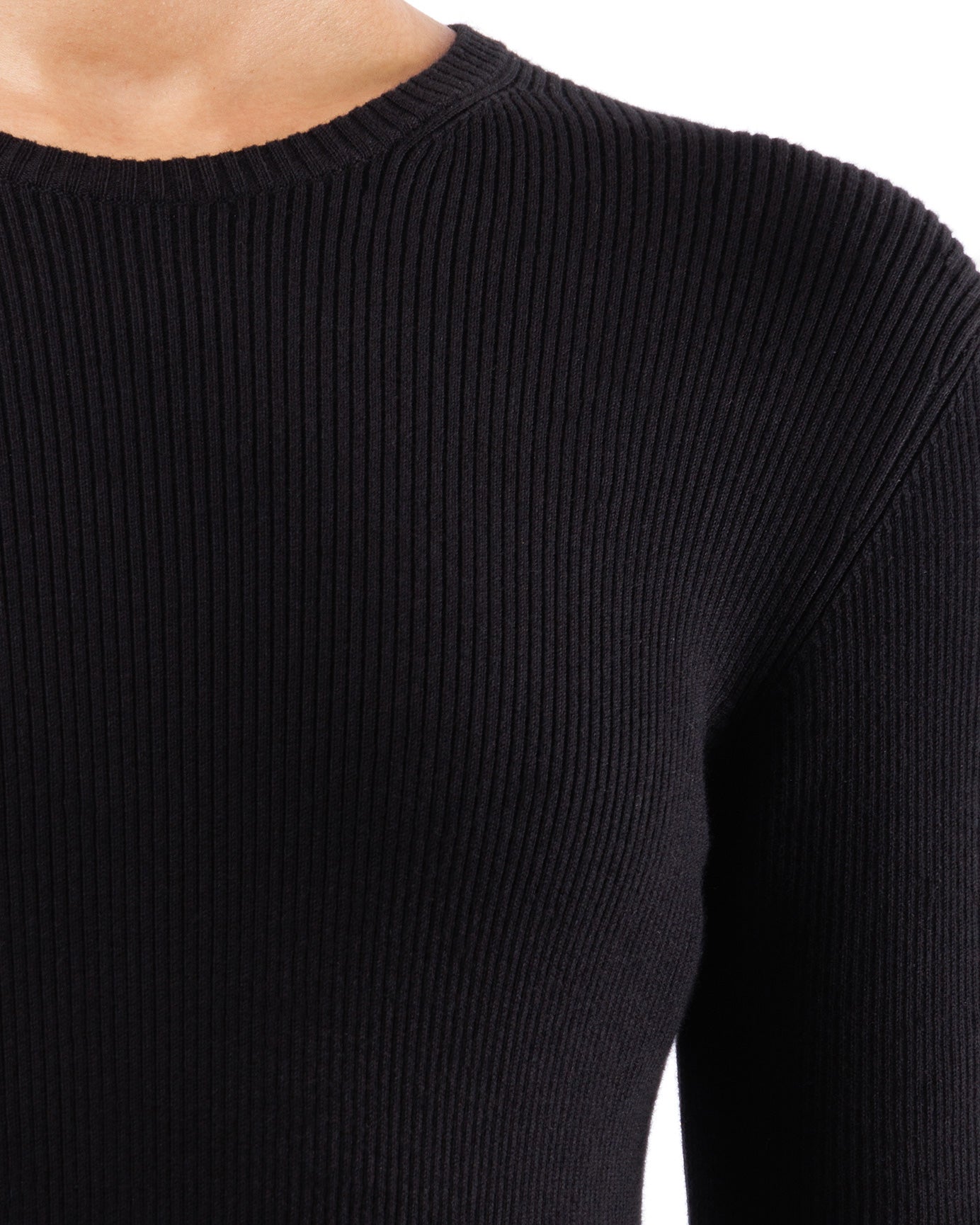 #859 Long sleeve crewneck dress organic cotton