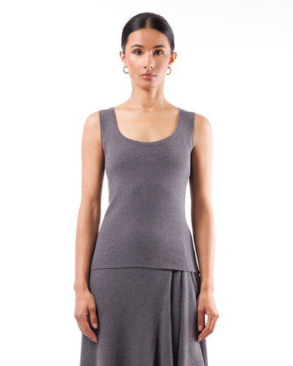 #958 Scoopneck tank organic cotton