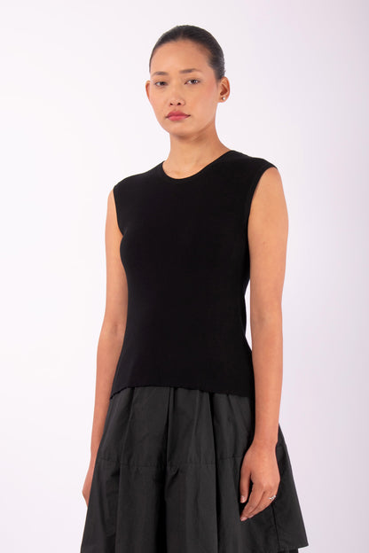 #1005 Muscle Tank in Organic Cotton- Black — Lars Andersson, view 2