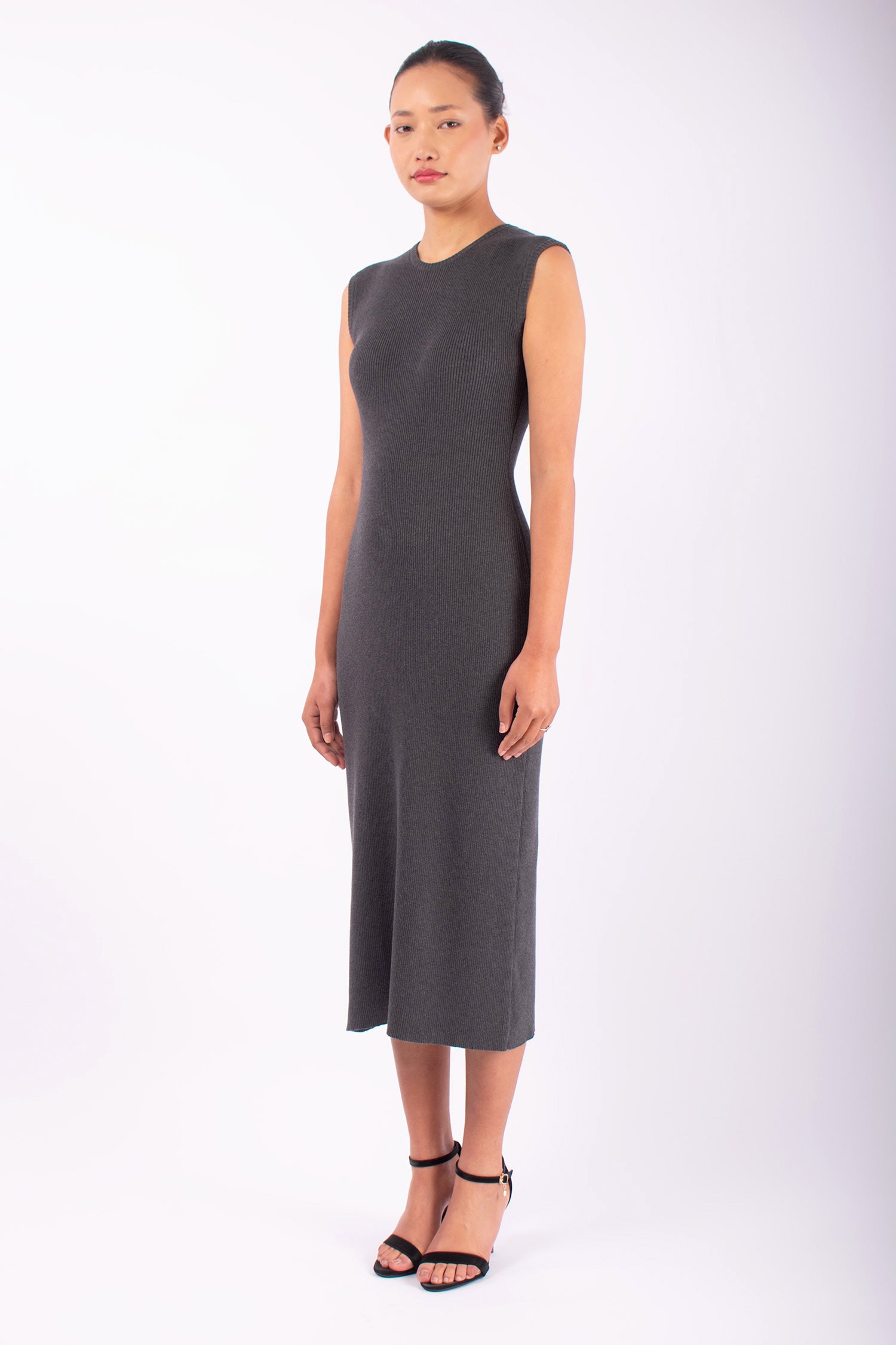 #1461 Muscle Tank Dress in Organic Cotton- Tripoli — Lars Andersson, view 2