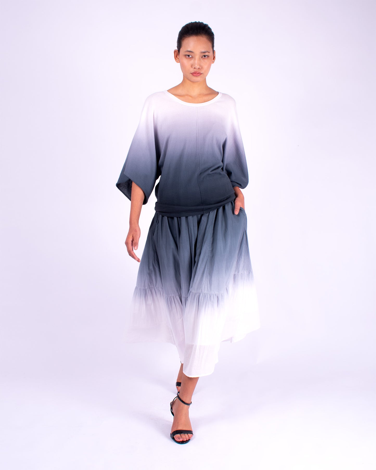 #555 Wing sleeve top in organic cotton