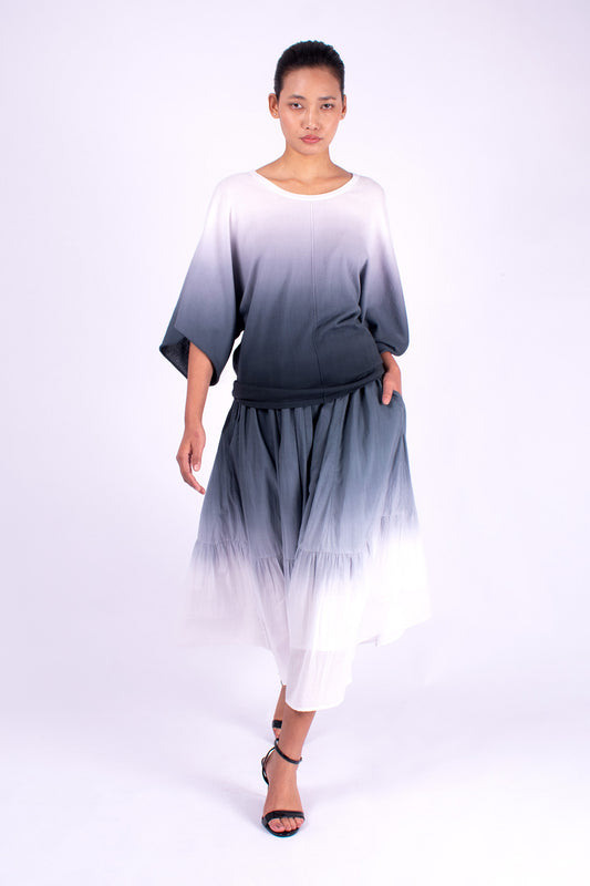 #1360 8 panel skirt in cotton voile