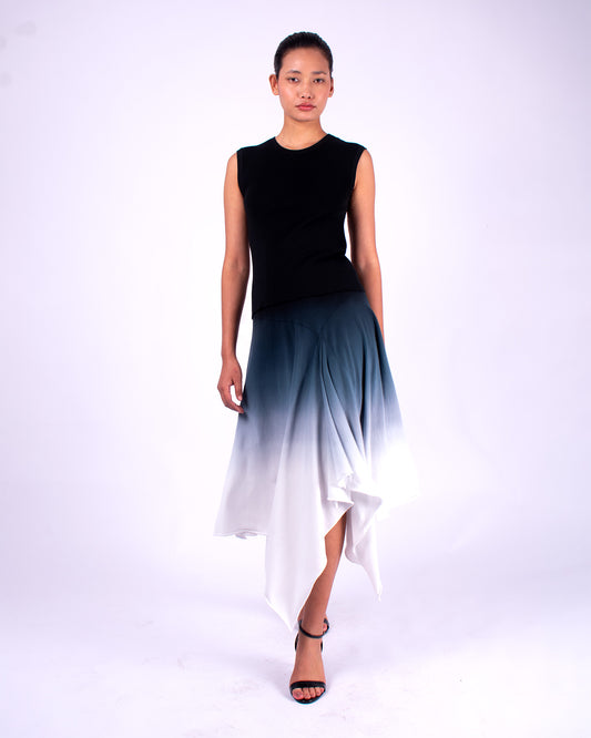 #1071 Handkerchief skirt in organic cotton