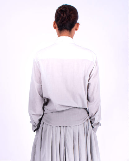 #1170 Oversized button down shirt in cotton voile