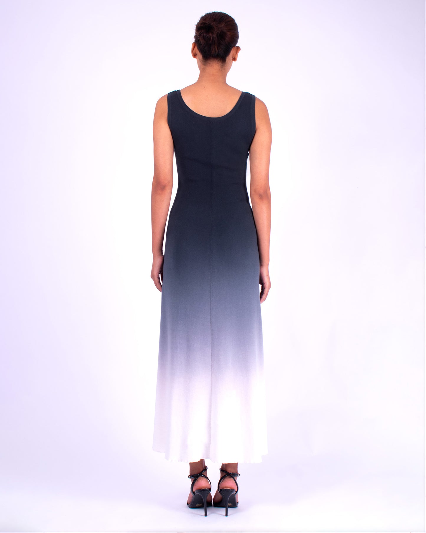 #1251 Scoop-neck tank dress 1x1 in organic cotton