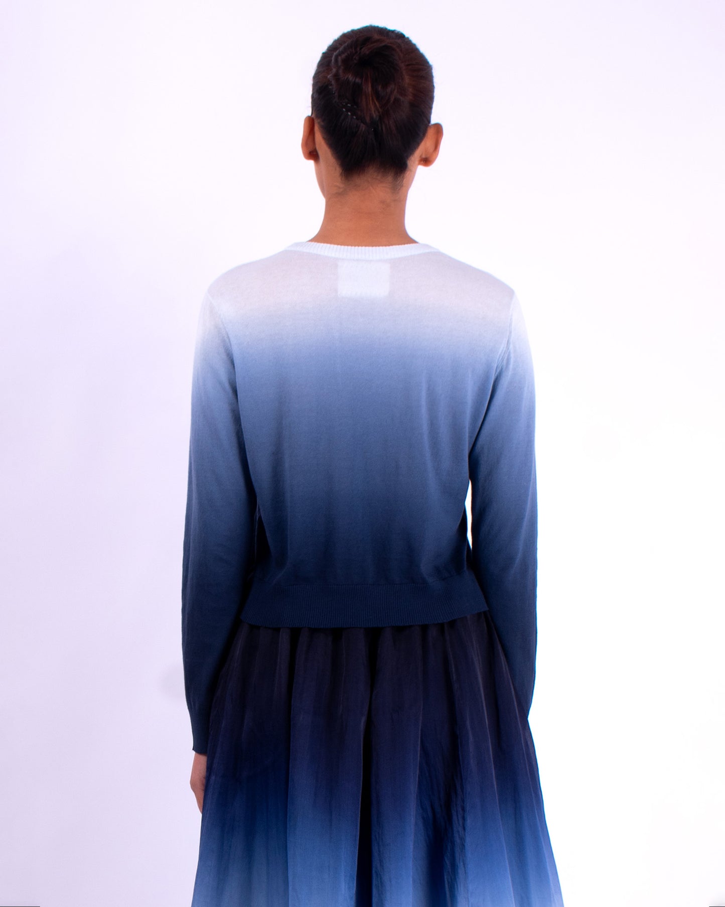 #1350 Cropped crewneck sweater
