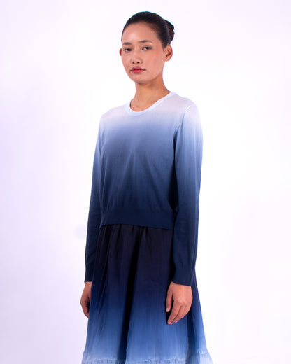 #1350 Cropped crewneck sweater