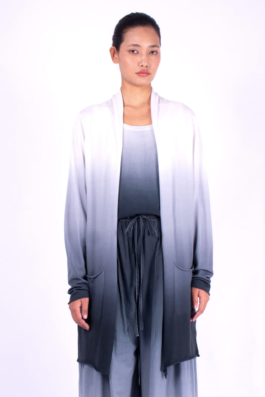 #1355 Shawl collar cardigan in organic cotton