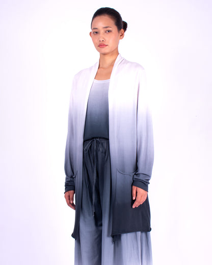 #1355 Shawl collar cardigan in organic cotton