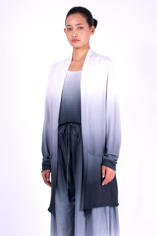 #1355 Shawl collar cardigan in organic cotton