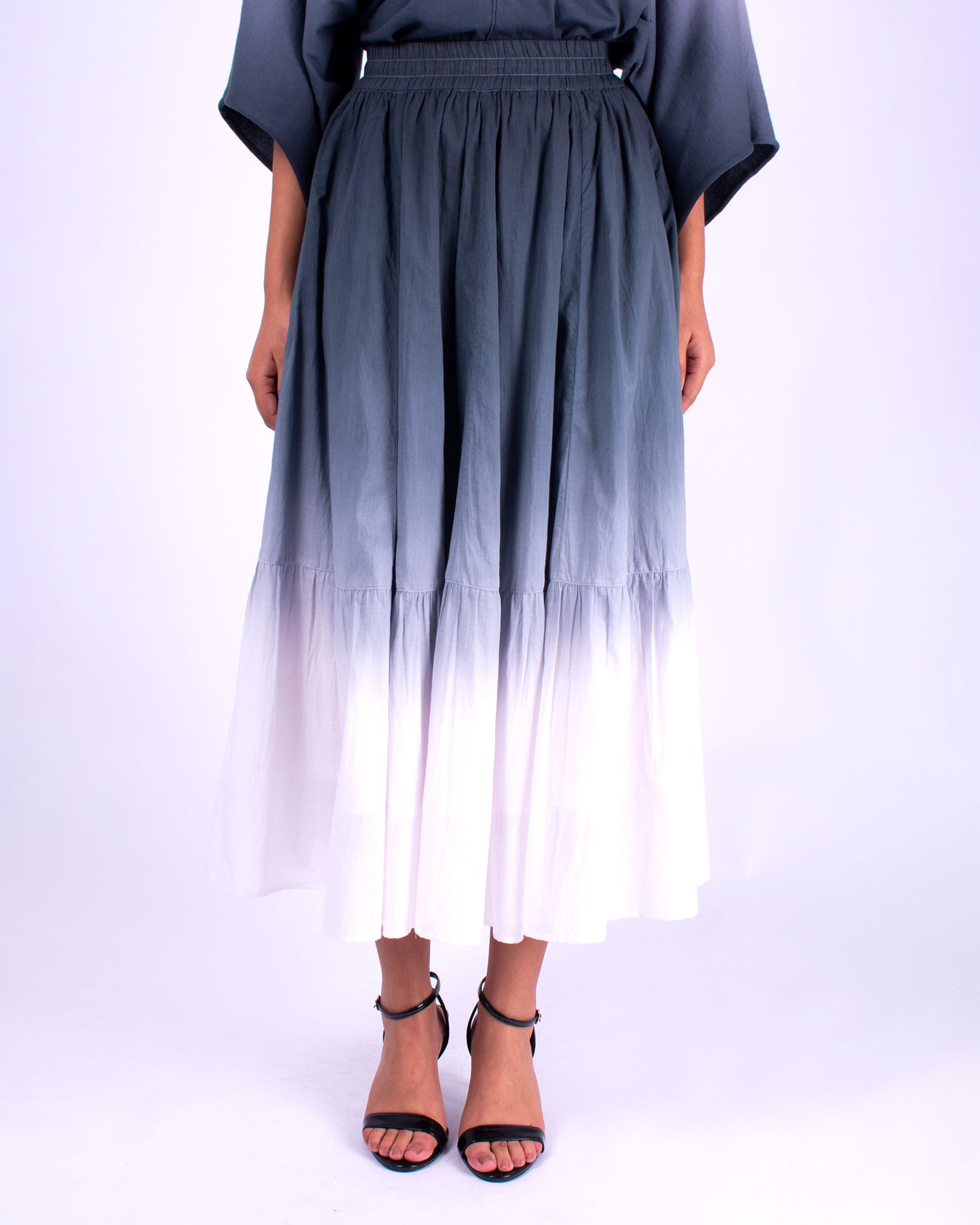 #1360 8 panel skirt in cotton voile
