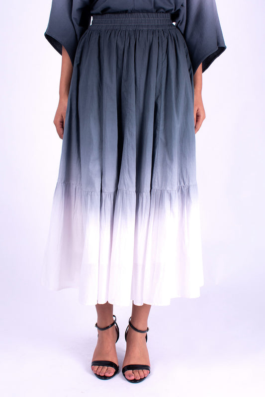 #1360 8 panel skirt in cotton voile