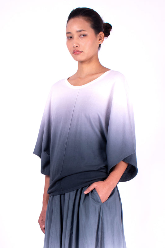 #555 Wing sleeve top in organic cotton