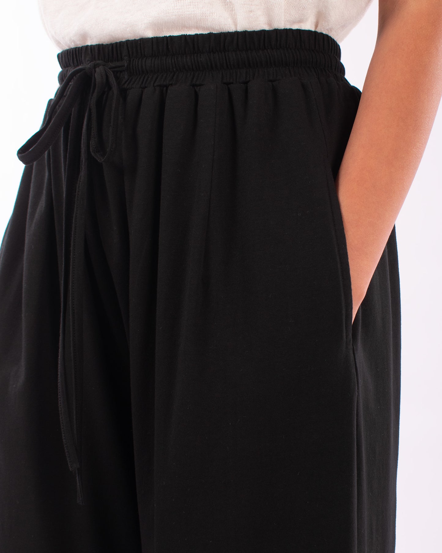 #CS017 Drawstring pant in organic cotton jersey