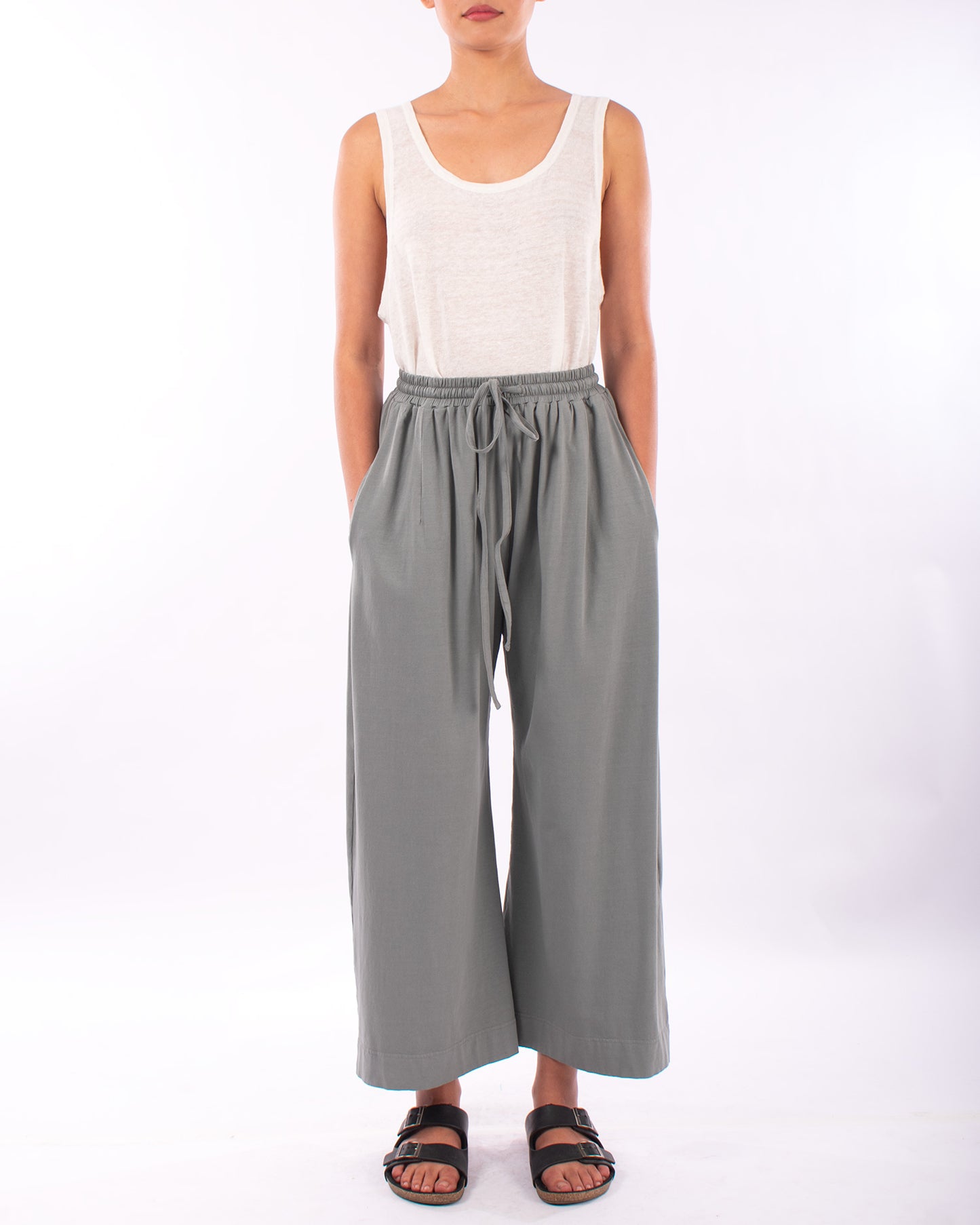 #CS017 drawstring pant in organic cotton jersey